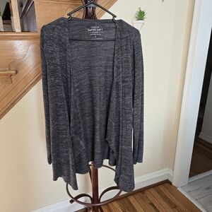 Torrid Dark Gray Open Front Cardigan